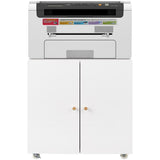 Metal Printer Stand with Storage Mobile Printer Tables for Small Spaces with Door Adjustable Shelf 31626903