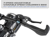 24" Kids Mountain Bike for Boys and Girls Ages 7-12 - 7-Speed Gears, Dual Disc Brakes, Shock 00913964