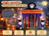 8.5FT Inflatable Archway Grim Reaper with Built-in LEDs Blow Up Yard Decoration for 14219987