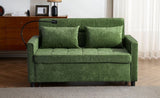 56.9" Loveseat Sofa Pull-out Sofa Bed Sleeper Sofa with a Reversible Backrest Cushion, Side Pockets, N719P208853F