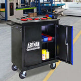 DOUBLE-DOOR CLAPBOARDl MULTI-FUNCTION TOOL CART--BLAKBLUE W1102P182240