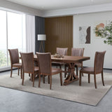 Wooden Dining Chairs Set of 2, Modern Fabric Upholstered Side Chairs,Mid Century Modern W2582P188342