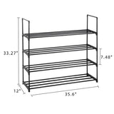 ZNTS 2 Set 4 Tiers Shoe Rack Shoe Tower Shelf Storage Organizer For Bedroom, Entryway, Hallway, and 42895024