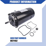 ZNTS Swimming Pool Pump Motor 1.5 HP UST1152 for Hayward Super Pump Smith Century 87440399