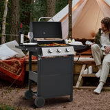 Propane Gas Grill 3 Burner Barbecue Grill, Stainless Steel 26,000 BTU Patio Garden Barbecue Grill 57831586