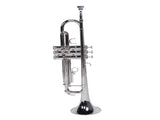 Nickelplated Drop B Adjustable Trumpet Gloves Set Silver 67559321