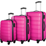 3 Piece Luggage Set Hardside Spinner Suitcase with TSA Lock 20" 24" 28" Available 81375301