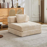 Compression Sofa,Convertible Floor Sofa Bed with Fixed-Shape Frame,Single Seater Boneless Modular 41681310
