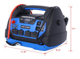 Rechargeable Jump Starter for Gas Diesel Vehicles - 1800 Amps with Air Compressor and AC, 12V DC, W46582326