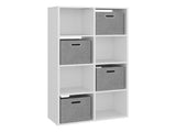 Brookhaven Cube Bookcase with 6 Storage Shelves, Modern Freestanding Bookshelf for Living Room and B128P611050