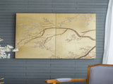 Set of 2 Cherry Blossom Wall Art Panels, Wall Decor for Living Room Dining Room Office Bedroom, W2078130261