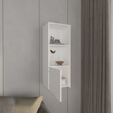 Obregon 43" Tall One-Door Wall Cabinet with Two Open Shelves, Medicine Cabinet B200P235847