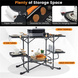 Portable outdoor barbecue table 43234146