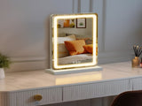 Vanity Mirror with Lights, 17" x 19" LED Makeup Mirror with Dimmable 3 Color Modes, Touch Screen 99053170