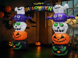 8.2 FT Cute Halloween Inflatables Pumpkin Archway Outdoor Decoration, Giant Blow up Yard Arch 86970433