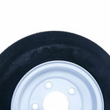 2x Tralier Tires Tubeless 480-8 4.80 X 8 8" B 5 Lug Hole Bolt Wheel White 4 Ply 75909727