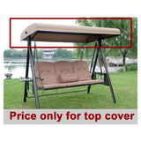 Garden swing chair top cover only,Replacement Canopy Top for GT Porch Swing Model GCS00229C W419P329179