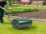 16in Heavy Duty Steel Lawn Roller, Garden Roller Can Be Filled with Water or Sand, Hand Roller with 81978928