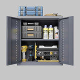 Metal garage cabinet with door, wall-mounted storage cabinet, floating tool cabinet for basements, 00468114