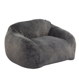 Sezze Indoor Bean Bag Chair, Gray Faux Fur N775P265552G