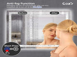 24"x32" LED Bathroom Mirror, Front-Lit and Back-Lit, 3 Color Tem Adjustable, Brightness Memory, 11688856