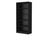 Black 5-Shelf Bookcase B062P175149