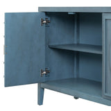 Retro Sideboard door with Circular Groove Design Round Metal Door Handle for Entrance, Dinning Room, 42078691