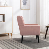 Modern Soft Velvet Material Ergonomics Accent Chair Living Room Chair Bedroom Chair Home Chair With W676P313965