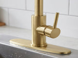 Kitchen Faucet with Pull Down Sprayer Industrial 1 Handle 1 Hole Or 3 Hole Faucet for Farmhouse 80026152