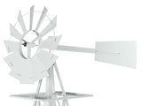 8FT Weather Resistant Yard Garden Windmill White 61519287