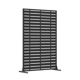 Outdoor Screen, Freestanding Patio Screen with Metal Frame & Resin Panels, Modern Decorative W1859P339186