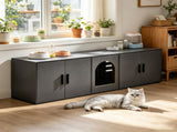 Wooden Cat Box Cabinet 71647699