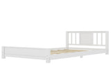 Twin Size Platform Bed Frame Headboard, Solid Wood Low Profile Platform Bed Frame, Floor Bed W1580P438797