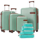 4 Piece Luggage Set with Compression Packing Cubes for Expanable Spinner Wheels Lightweight N732P197378F