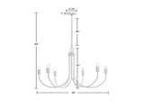 6-Light Metal Chandelier B03594965