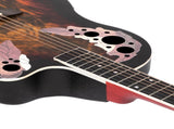 41 inch Full-Size Cutaway Acoustic-Electric Guitar Grape Voice Hole Spruce Top 96459491