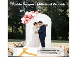 Metal Arch Backdrop Stand, 7.2 x 4 ft, Durable Frame, Simple Setup, 1 Set Gold Arch Stand with 70334789
