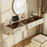 Self-pickup is not supported.47" Floating Shelf with Drawer, Multi-Purpose Wall-Mounted Vanity 59433354