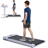 ZNTS 2 in 1 Under Desk Electric Treadmill 2.5HP, Remote Control, Display, Walking Jogging Running Machine 99964392