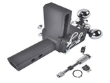 Adjustable Trailer Hitch Fits 2" Receiver Tri-Ball 5" Drop 10K GTW with Lock 76943537