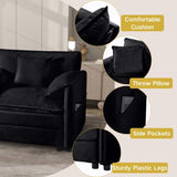 Oversized 41.73" Sofa Chair, Modern Upholstered Armchair with 1 Toss Pillow, Modular Sectional Sofa W3163P269209