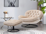 Accent chair TV Chair Living room Chair Beige sofa with Ottoman W676P232273