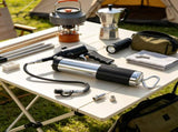 6000PSI Air Operated Grease Gun, Black Flat Coupler, Pointed Coupler, Bent Metal Pipe & Locking 86191108