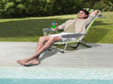 63*65*82cm Short Oxford Cloth Silver White Aluminum Tube Bearing 100kg Beach Chair Green Stripes 42959268