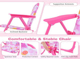 Kids Picnic Table Set with Adjustable Umbrella 3PCS Outdoor Furniture for Ages 3-6 78146851