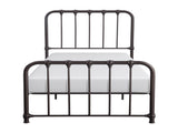 Metal Bed Dark Bronze Finish Twin Platform Bed 1pc, Bed in a Box B011P265593