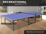 8ft Mid-Size Table Tennis Table Foldable & Portable Ping Pong Table Set for Indoor & Outdoor Games 59711211