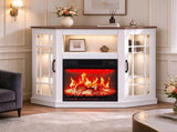 White Washed Cabinet with Vintage Brown Top, 109.5*51*81.3cm, Embossed Particle Board with Melamine 29851052