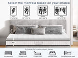 Queen Size Mattress,12 Inch Hybrid Mattress, Individually Pocketed Innerspring, Medium Firm W2889P453418