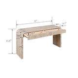 59'' Vintage Crafted Entryway Table,Two Hidden Handle Drawers,Farmhouse Console Table ,Easy W1445P214058